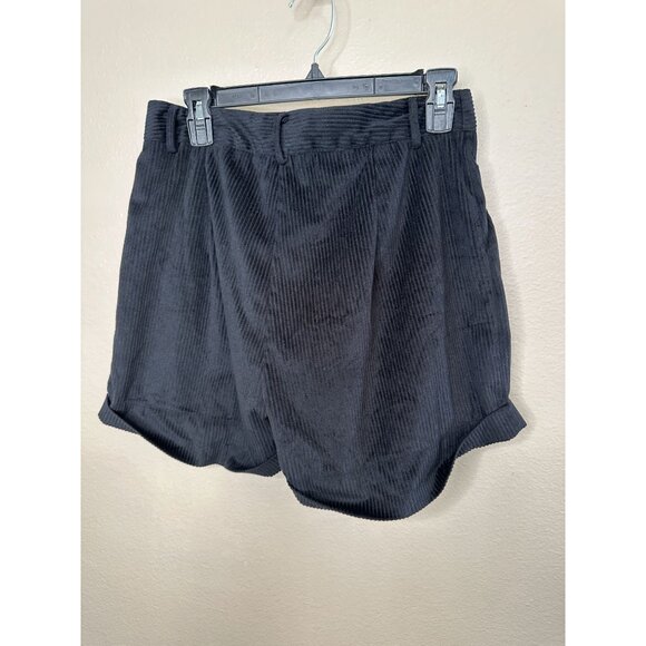 NCLook Womens Black High-Waisted Shorts Button Large Lightweight Fabric - Picture 3 of 9